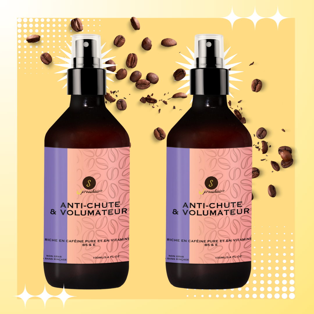 Duo Sprays à la caféine anti -chute & Volume-2x100ml
